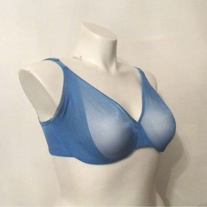 sheer, see through, underwired bra, size 33G, has small flaws- see pictures